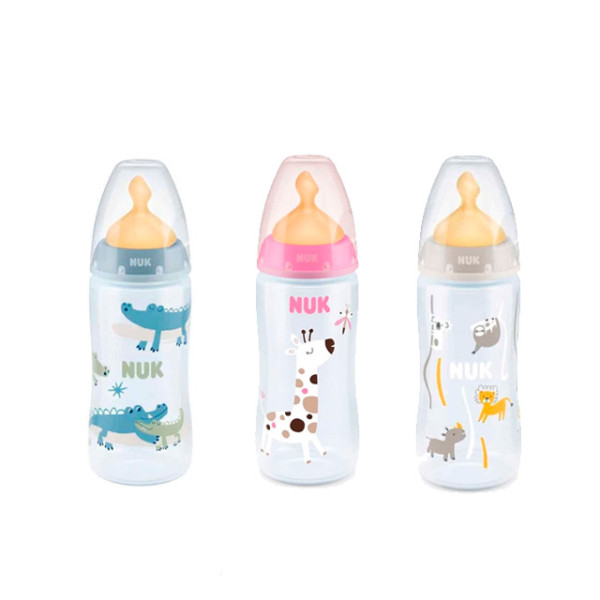 Nuk Biberão First Choice Latex Com Indicação Temperatura 300ml 6-18M